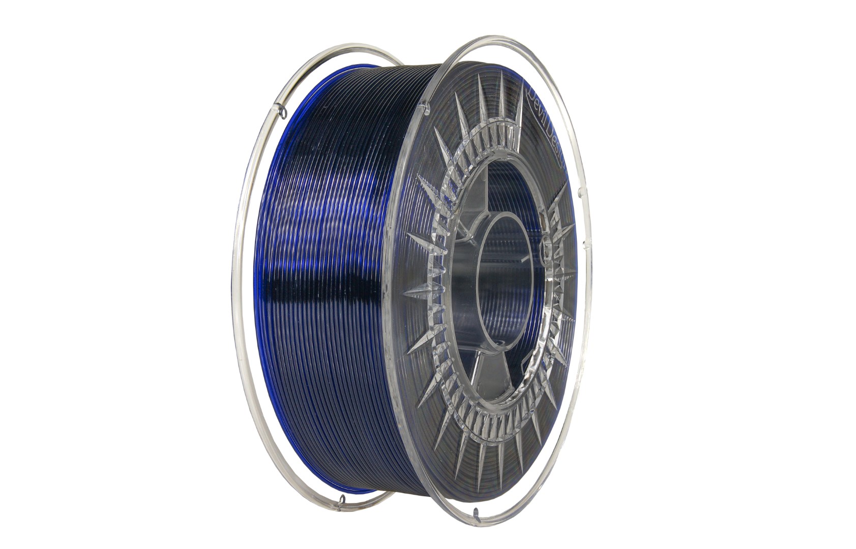 Devil Design  PET-G филамент 1.75 мм, 1 кг (2.0 lbs) -ултра син (прозрачен)